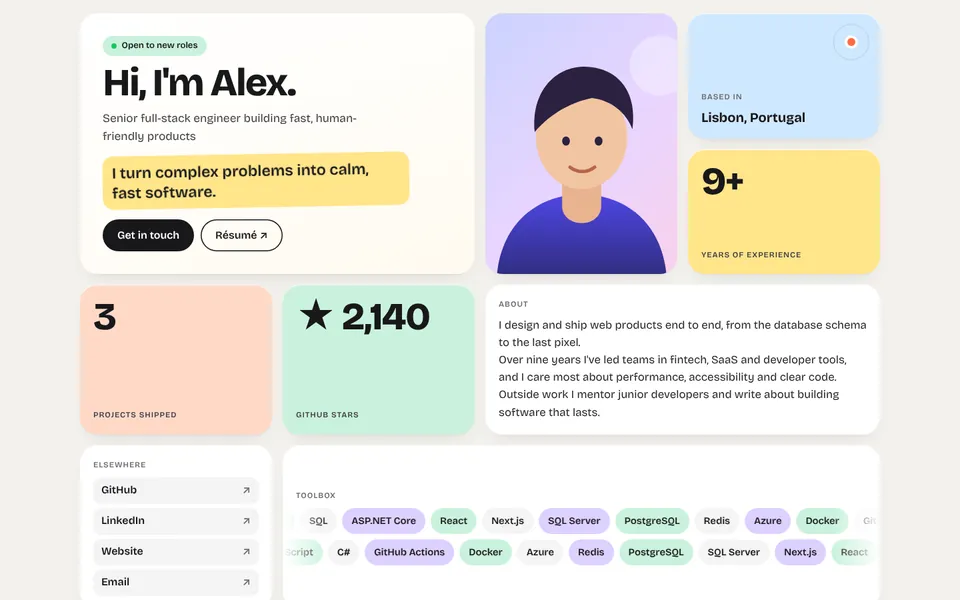 Bento Studio theme